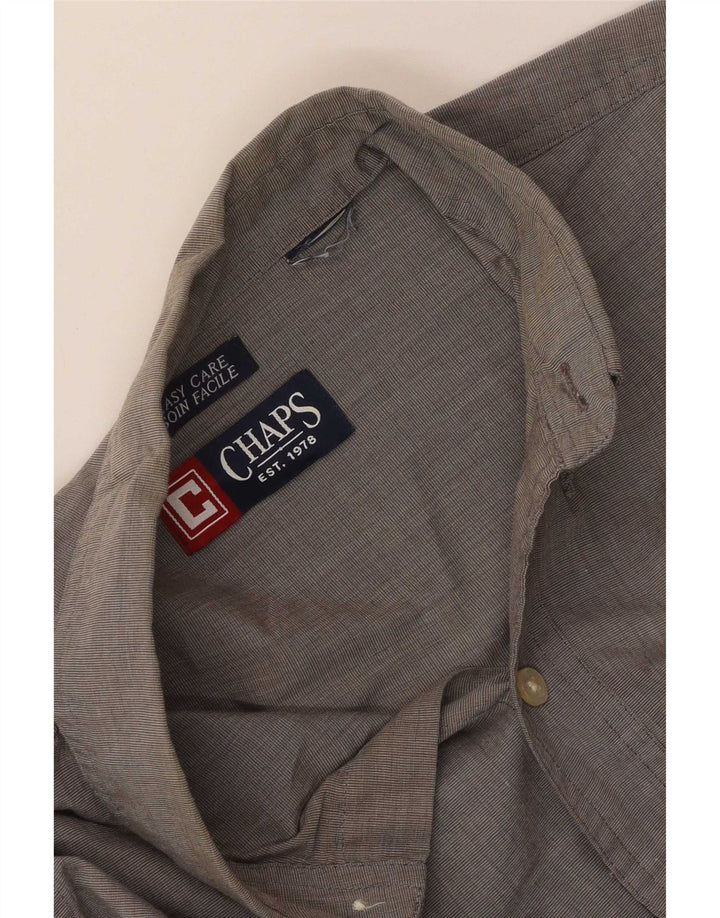 Chaps Ανδρικό πουκάμισο Μεγάλο Γκρι