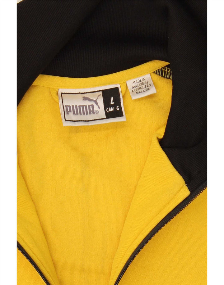 Ανδρική φόρμα Puma Μπουφάν με μεγάλο κίτρινο χρώμα πολυεστέρα