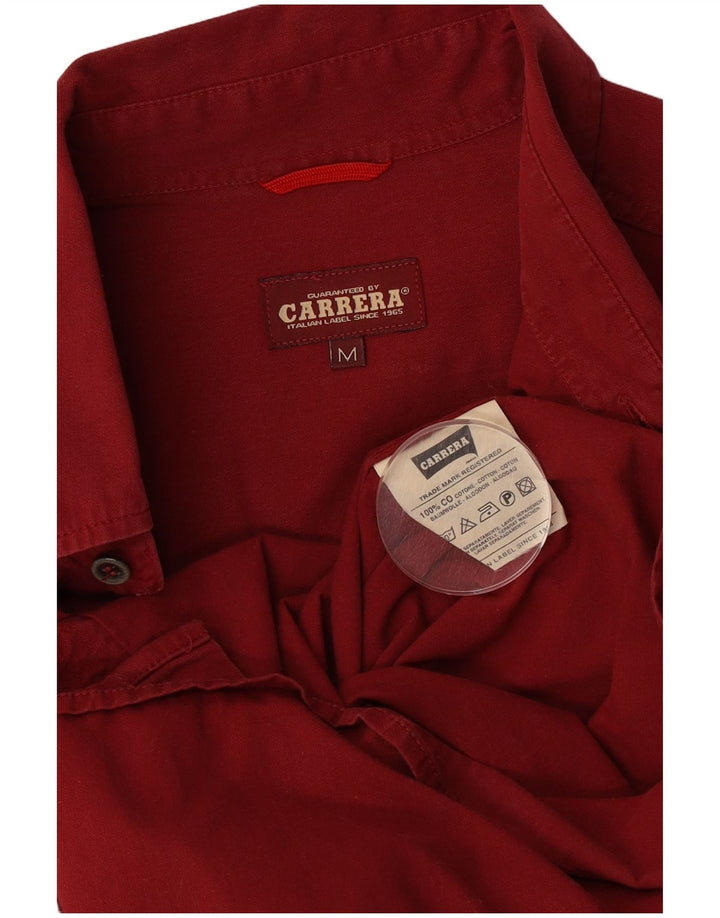 Ανδρικό πουκάμισο Carrera, μεσαίο κόκκινο βαμβακερό
