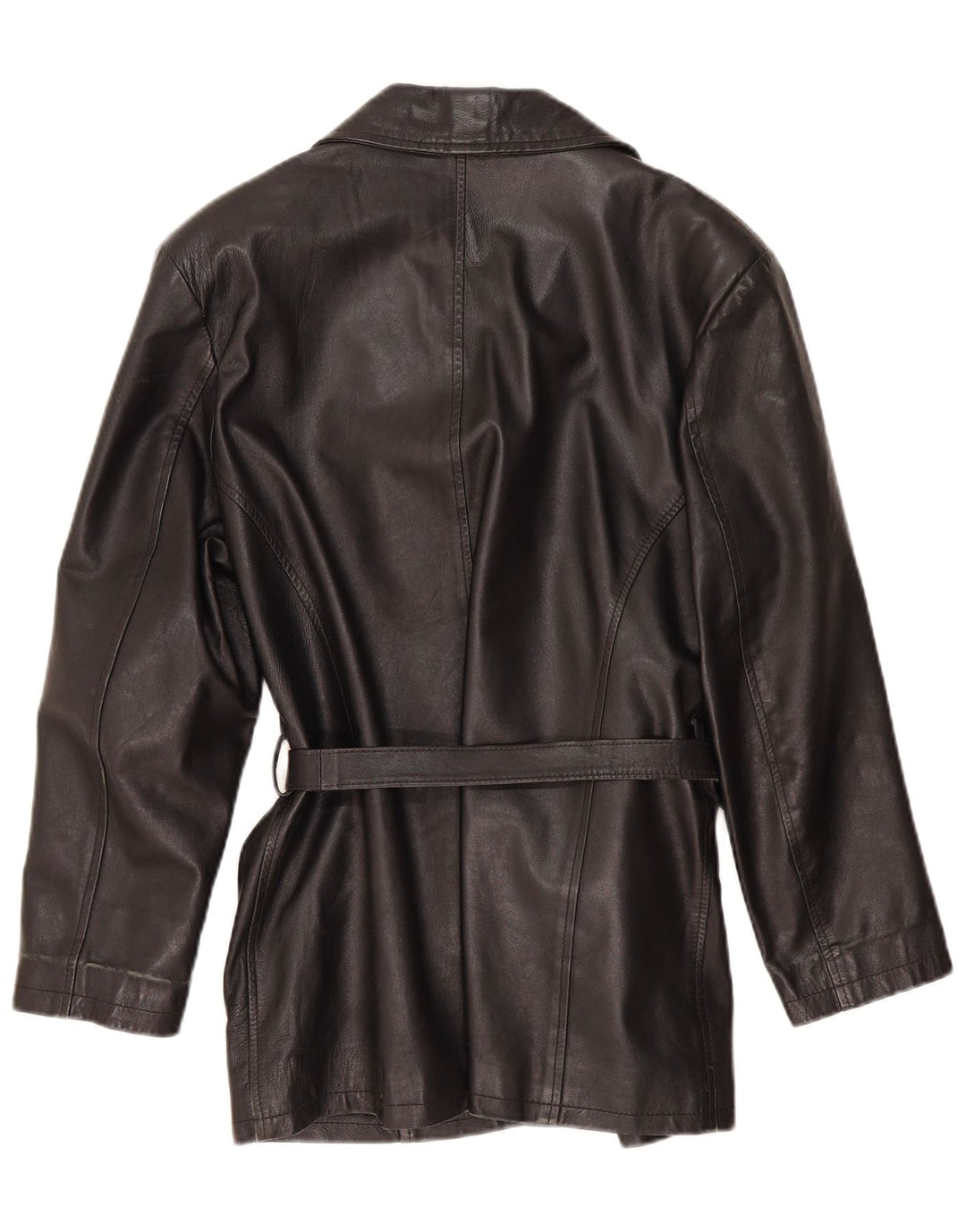 Vintage Γυναικείο Δερμάτινο Μπουφάν UK 14 Medium Black Leather