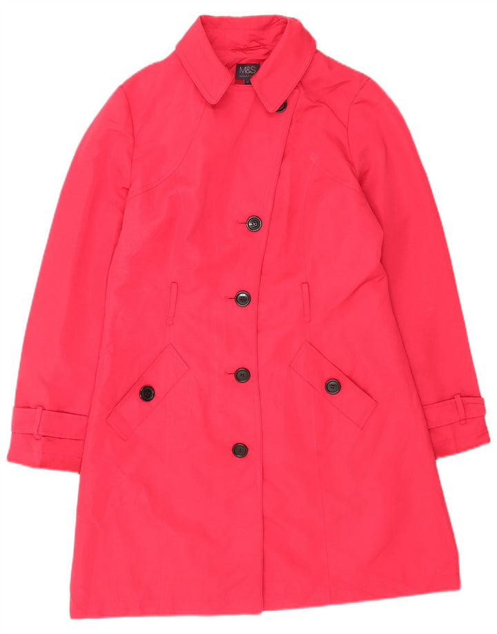 Marks & Spencer Γυναικεία καμπαρντίνα UK 12 Medium Pink Polyester