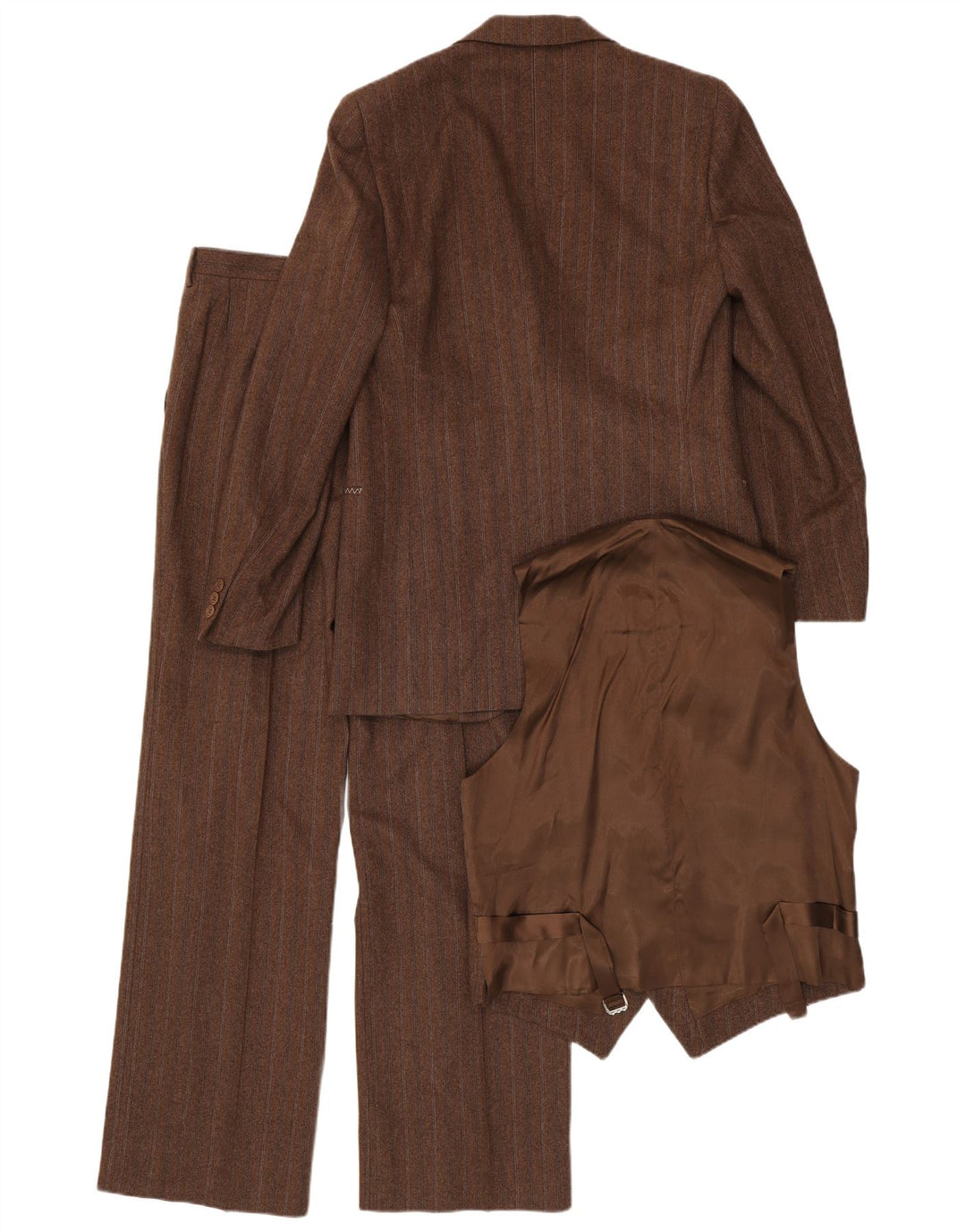 Abital Ανδρική φόρμα με 3 κουμπιά IT 48 Medium W32 L32 Καφέ μαλλί
