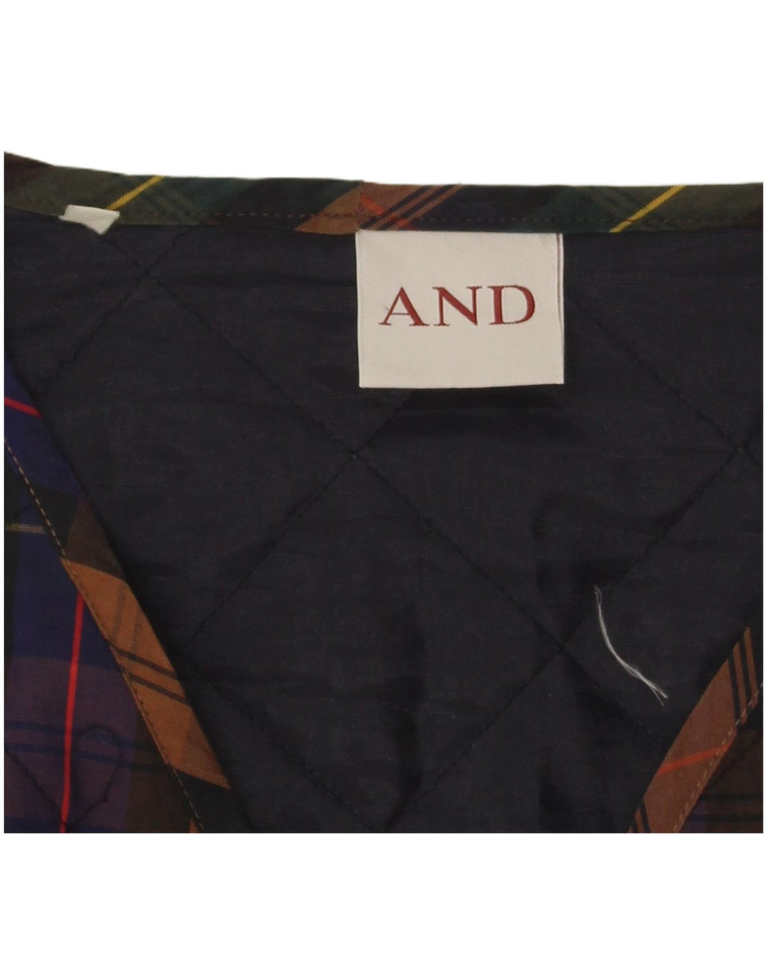 Και γυναικεία καπιτονέ Gilet UK 14 μεγάλη πολύχρωμη επιταγή