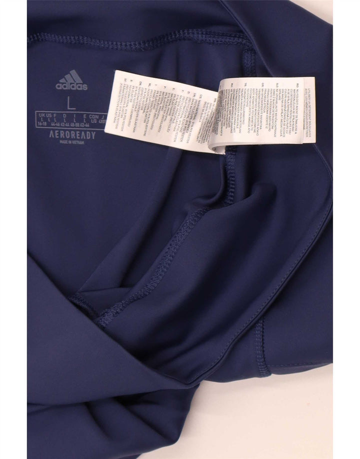 Adidas Γυναικεία κολάν Aeroready UK 16 Large Navy Blue Polyester