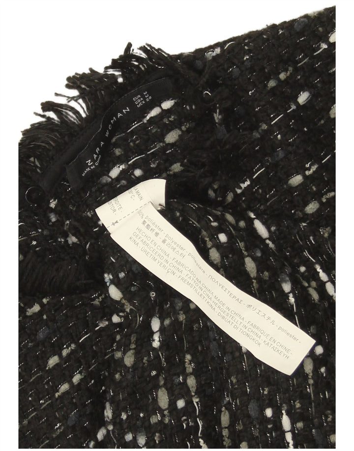 Zara Γυναικείο φόρεμα A-Line UK 12 Medium Black Flecked Polyester