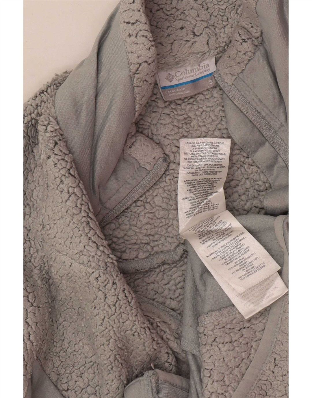 Columbia Γυναικείο Fleece Jacket UK 10 Small Grey Polyester