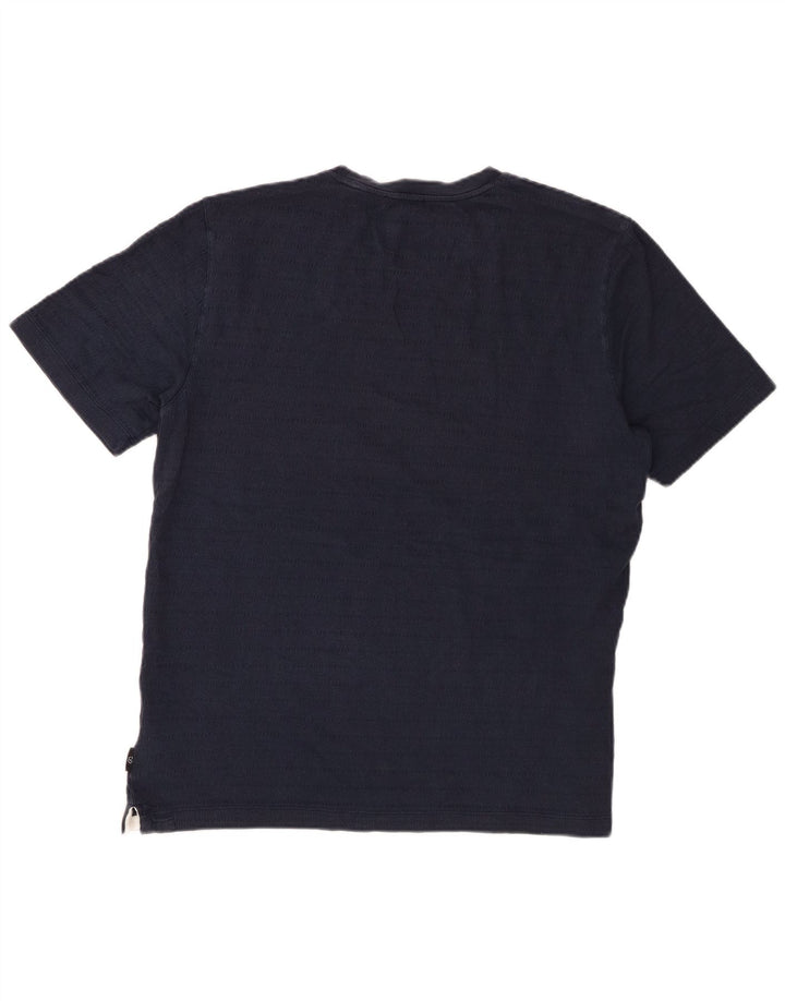 Ανδρικό T-Shirt Ted Baker Top Size 4 Large Navy Blue από βαμβάκι