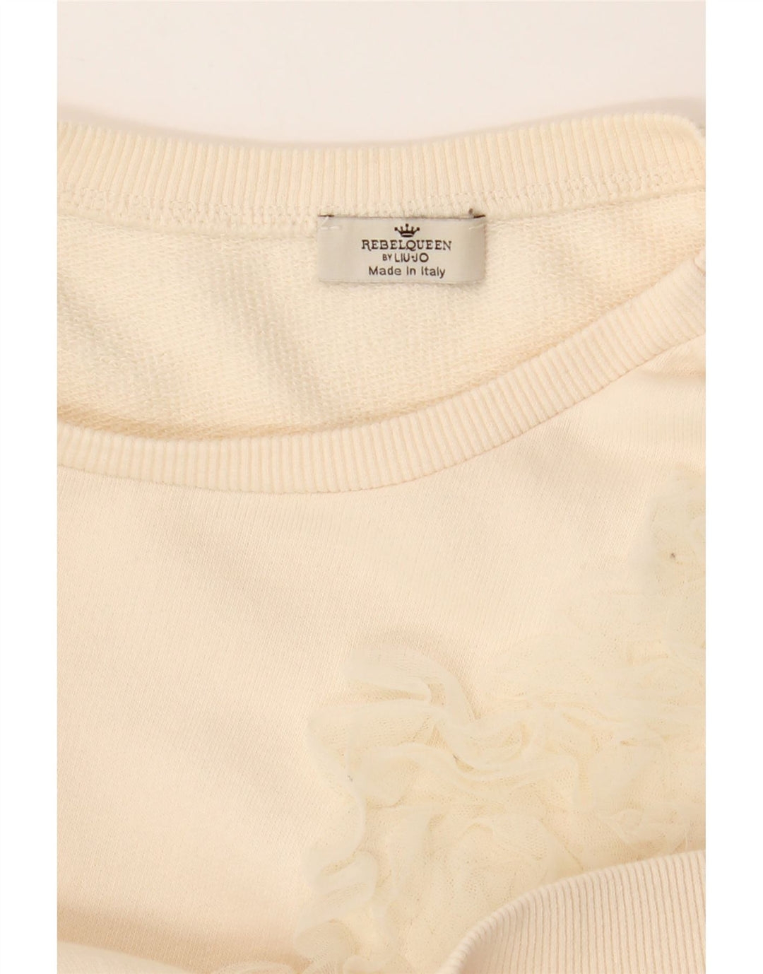 Liu Jo Γυναικεία Φούτερ Jumper UK 14 Medium Off White Floral