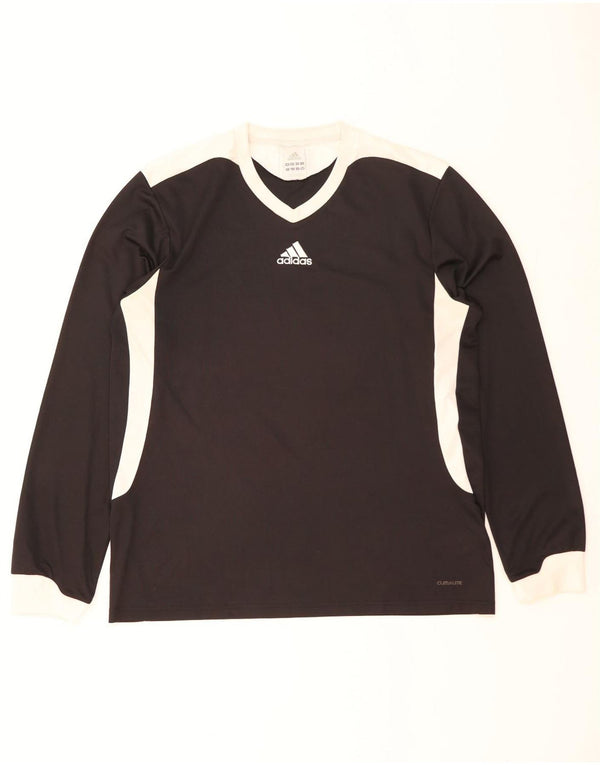 Ανδρικό τοπ Adidas Climalite με μακρυμάνικο μεγάλο μαύρο χρώμα πολυεστέρα