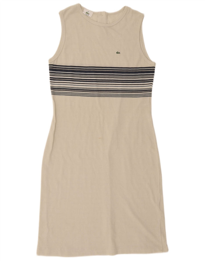 Lacoste Γυναικείο Φόρεμα Bodycon Μέγεθος 44 Μεγάλο Λευκό ριγέ