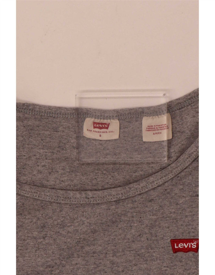 Γυναικείο T-Shirt Levi's Top UK 8 Small Grey Flecked