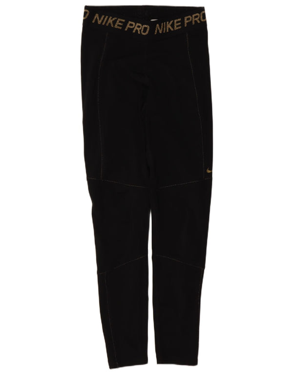 Γυναικεία κολάν Nike Dri Fit Graphic UK 12 Medium Black