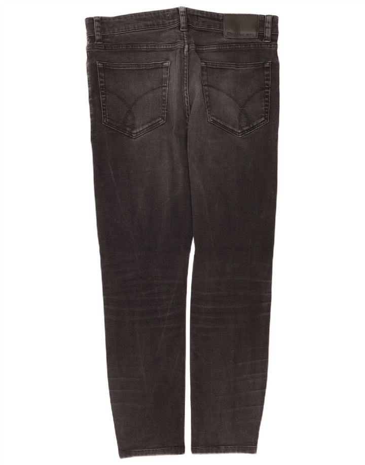 Calvin Klein Ανδρικό Slim Jeans W34 L28 Γκρι βαμβακερό