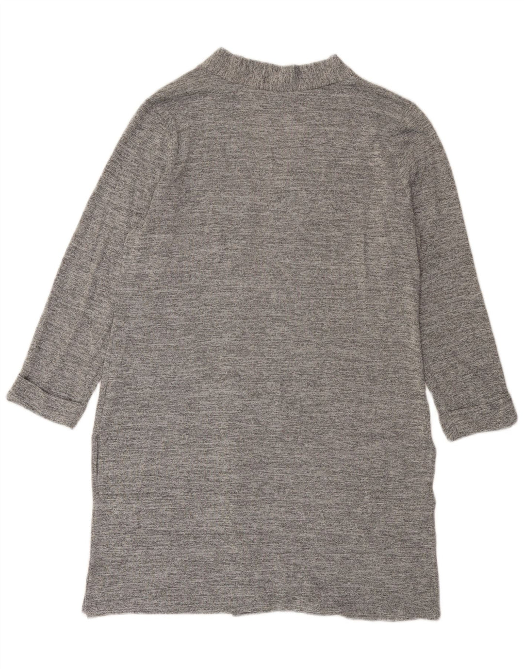 Lipsy Γυναικείο Longline ανοιχτό πουλόβερ ζακέτα UK 16 Large Grey Polyester