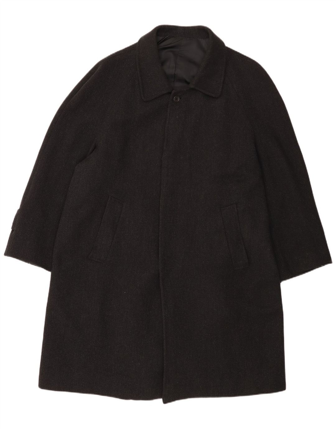 Vintage Ανδρικό Πανωφόρι UK 44 2XL Μαύρο