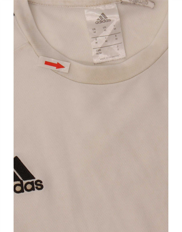 Ανδρικό T-Shirt Climalite Adidas Top Medium White Colourblock Polyester