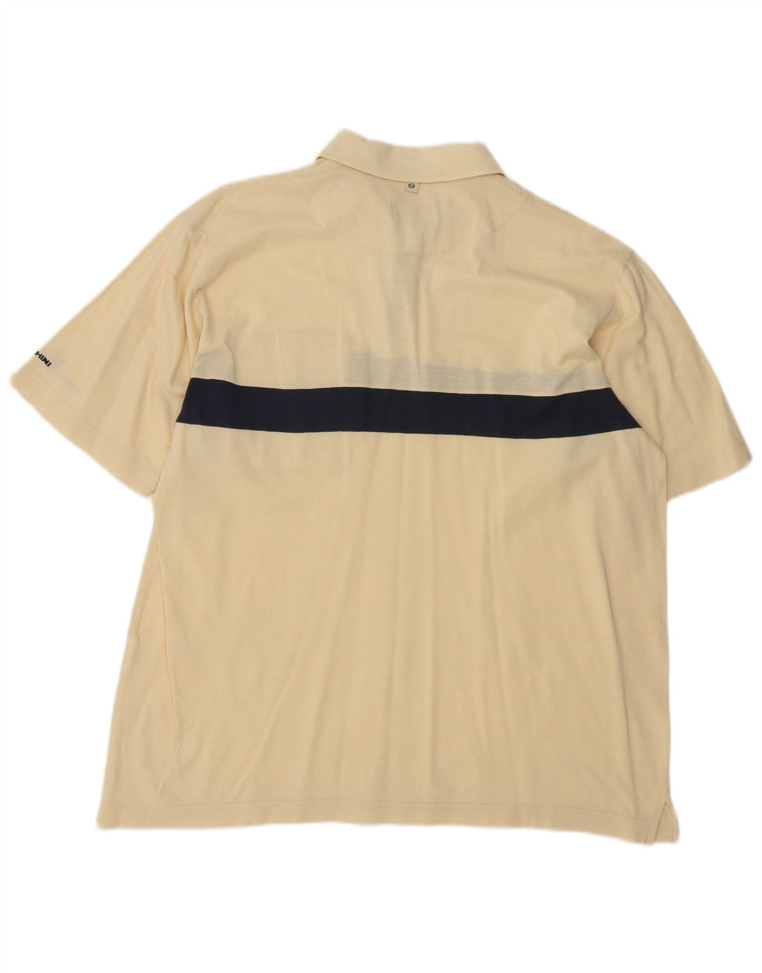 Sergio Tacchini Ανδρικό πουκάμισο πόλο XL Κίτρινο βαμβακερό χρώμα