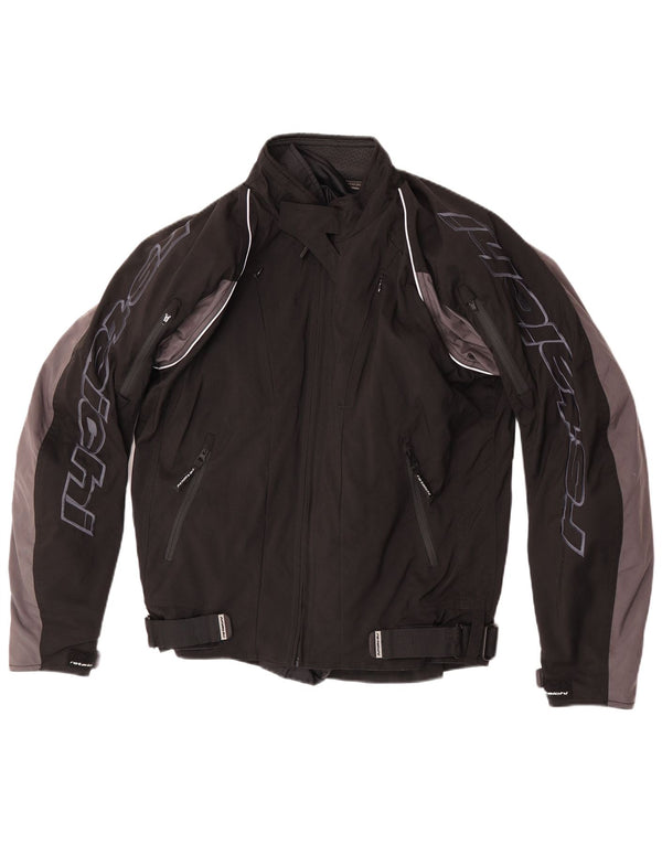 Ανδρικό RS Taichi Graphic Racer Jacket UK 38 Medium Black Colorblock Nylon