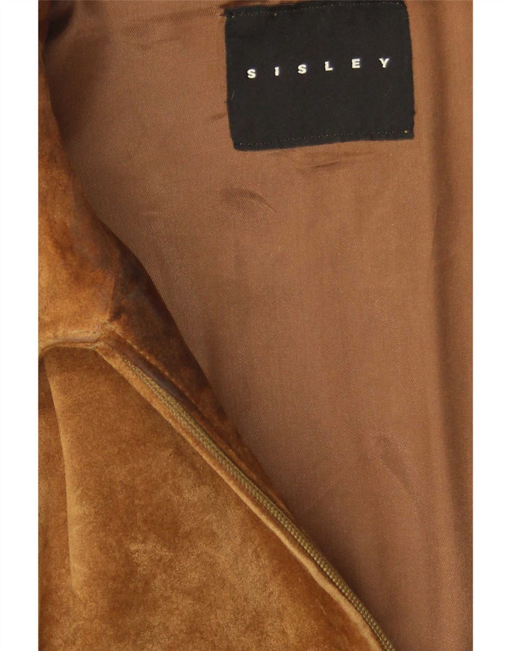 Ανδρικό Suede Bomber Jacket Sisley UK 36 Small Brown