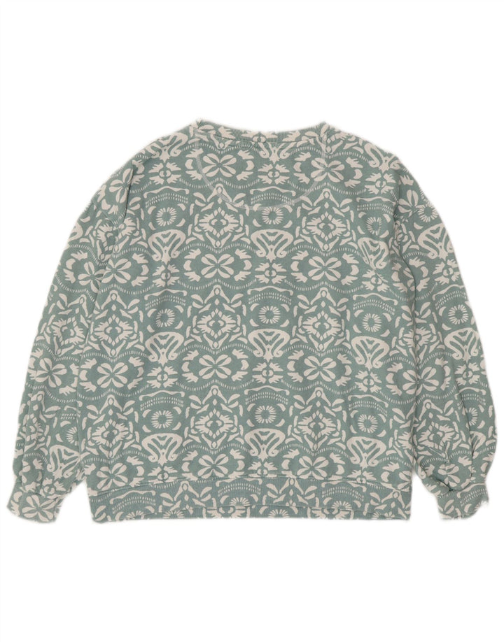 FAT FACE Γυναικείο φούτερ μεγάλου μεγέθους Jumper UK 14 Large Blue Paisley