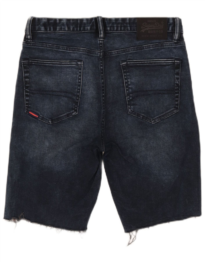 Ανδρικό τζιν σορτς Superdry W32 Βαμβακερό μεσαίο μπλε ναυτικό