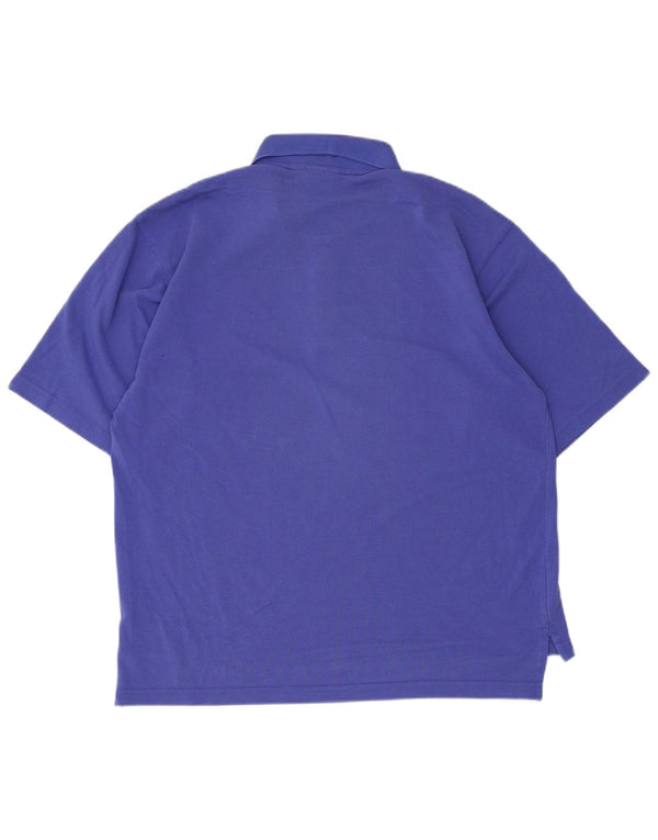 Ανδρικό μπλουζάκι Adidas Polo UK 40/42 Βαμβακερό μεσαίο μωβ