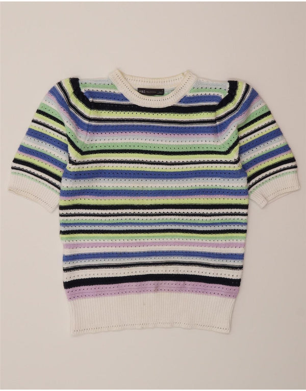 Marks & Spencer Γυναικείο πουλόβερ με λαιμόκοψη UK 10 Small πολύχρωμο