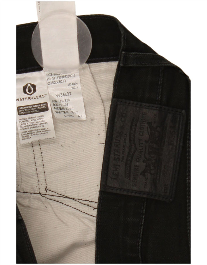 Ανδρικό Skinny Jeans Levi's W36 L32 Μαύρο βαμβακερό