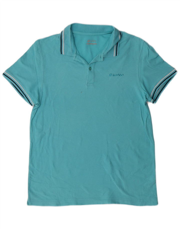 LOTTO Mens Life's Polo Shirt Medium Blue