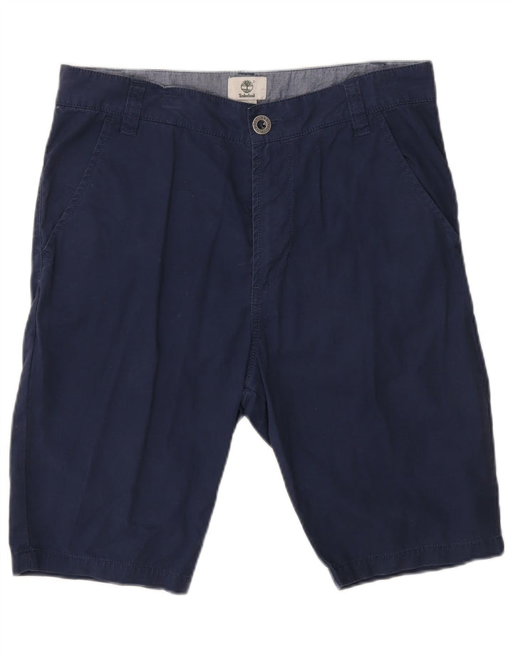 TIMBERLAND Boys Chino Σορτς 15-16 ετών W30 Navy Blue Cotton