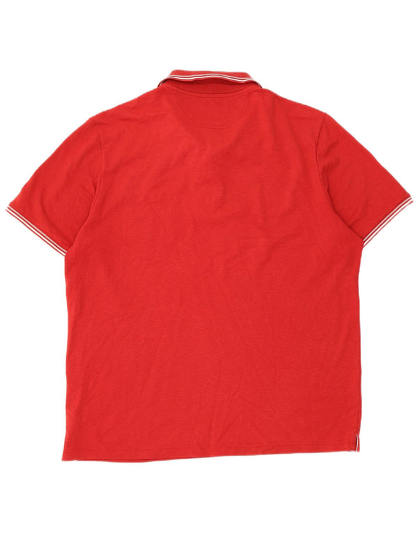 Champion Mens Easy Fit Polo πουκάμισο XL κόκκινο ριγέ