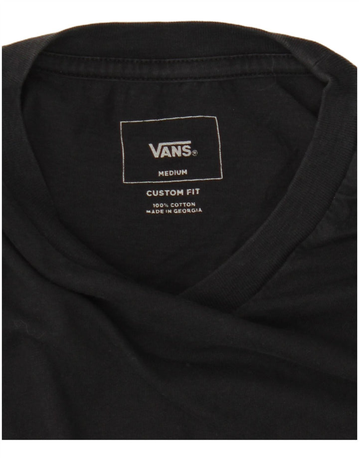 Ανδρικό T-Shirt Ανδρικό Vans Τοπ μεσαίο μαύρο βαμβακερό