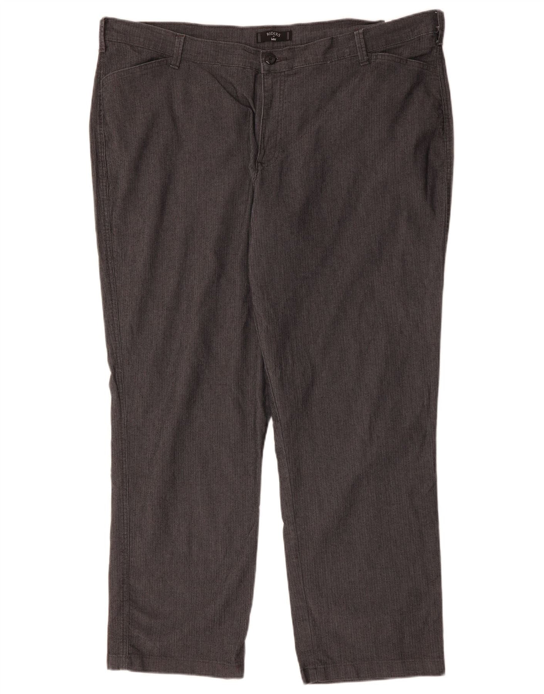 LEE Womens Riders Casual Παντελόνι US 24 4XL W48 L31 Grey Hiringbone