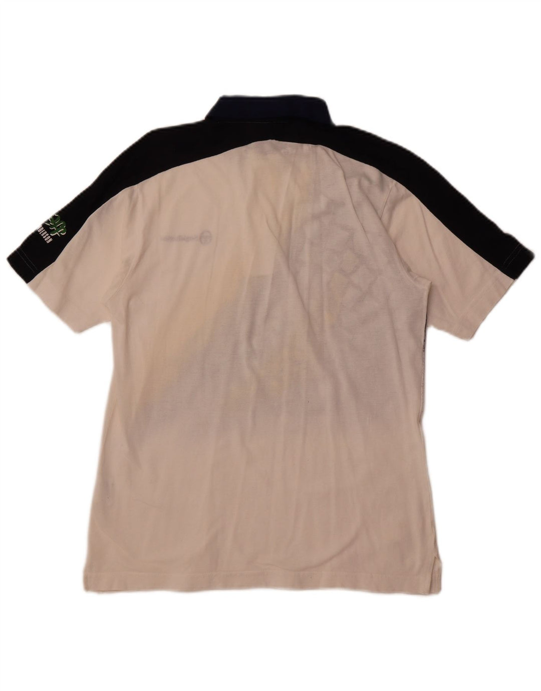 SERGIO TACCHINI Ανδρικό γραφικό μπλουζάκι πόλο μικρό λευκό βαμβακερό