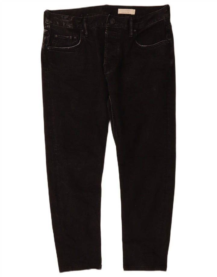 ALL SAINTS Ανδρικό Τζιν Cigarette Cropped W33 L24 Μαύρο βαμβακερό