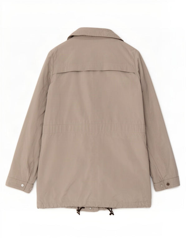 Geox Womens Respira Parka Jacket UK 12 Medium Grey Polyester