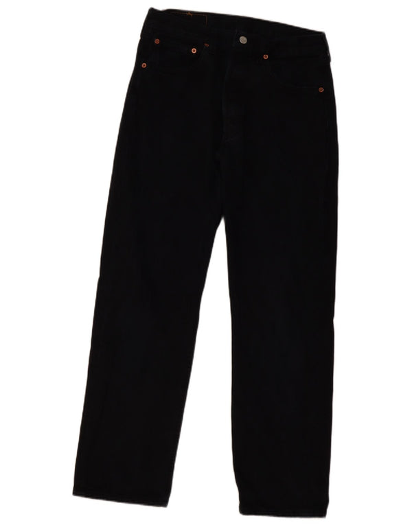 Levi's Womens 501 Straight Jeans W32 L30 Μαύρο βαμβακερό