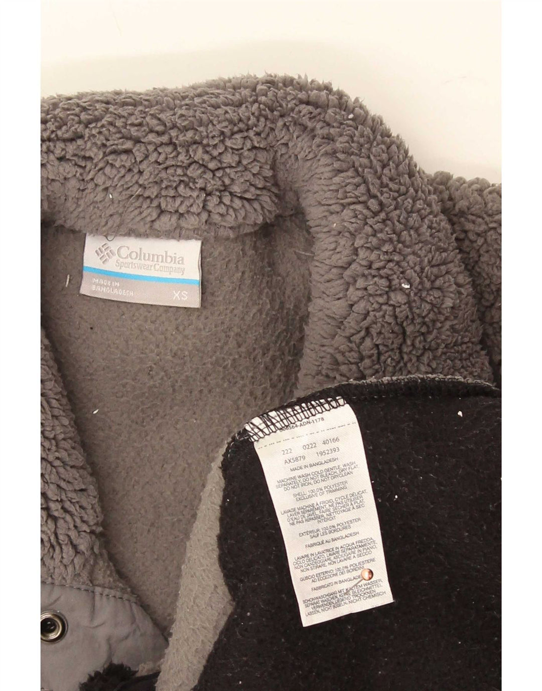 Columbia Ανδρικό κουμπιά λαιμό Fleece Jumper XS Grey Colourblock Πολυεστέρας