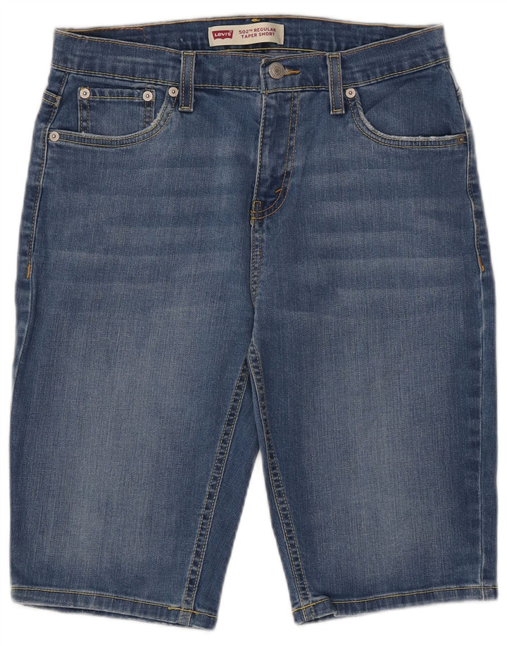 Levi's Boys 502 Regular Taper τζιν σορτς 15-16 ετών W30 Μπλε βαμβακερό