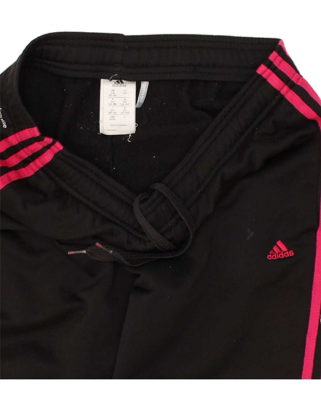 Γυναικεία αθλητική φόρμα ADIDAS Climalite UK 8/10 Small Black Polyester