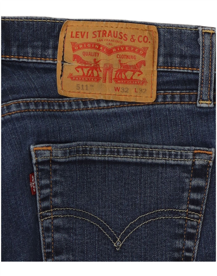 LEVI'S Ανδρικό 511 Slim Jeans W32 L29 Μπλε Βαμβακερό