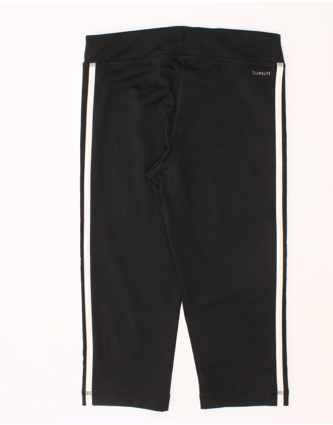 ADIDAS Girls Climalite Leggings 11-12 Years Black Polyester Vintage Adidas and Second-Hand Adidas from Messina Hembry 