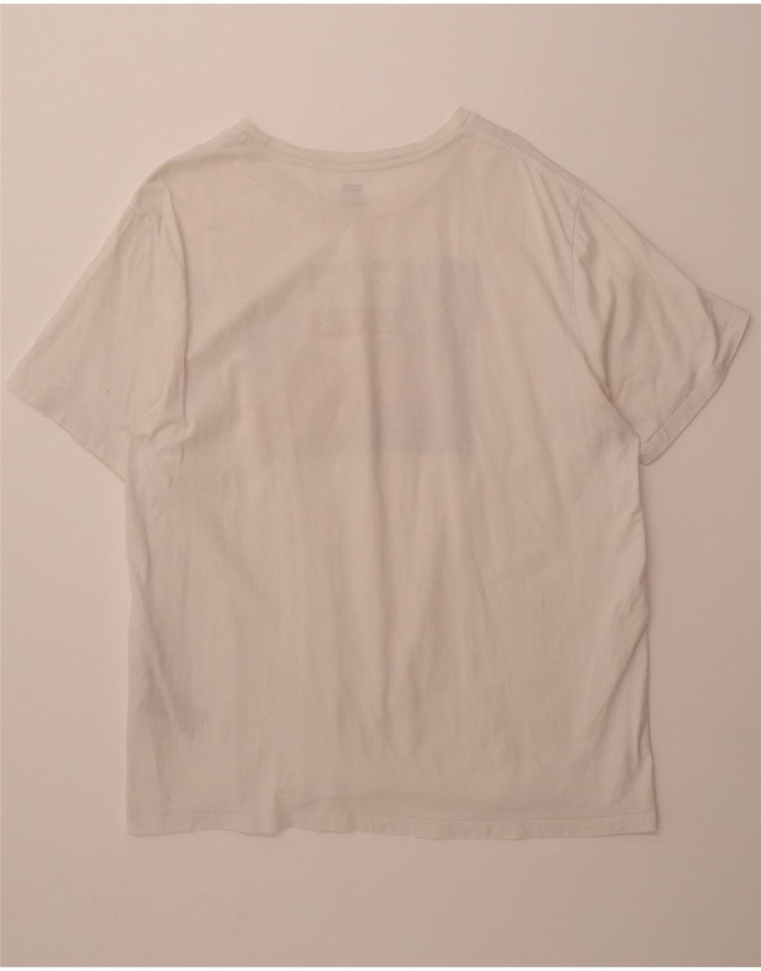 LEVI'S Mens Graphic T-Shirt Top XL White Cotton Vintage Levi's and Second-Hand Levi's from Messina Hembry 