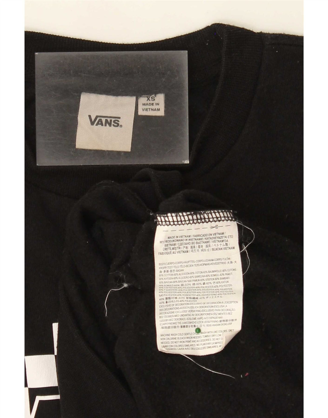 Ανδρικό γραφικό φούτερ Vans Jumper XS Μαύρο γεωμετρικό βαμβακερό