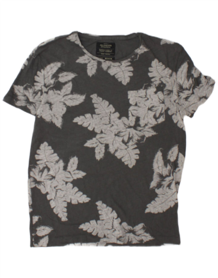 Ανδρικό T-Shirt All Saints Top Medium Grey Floral Βαμβακερό