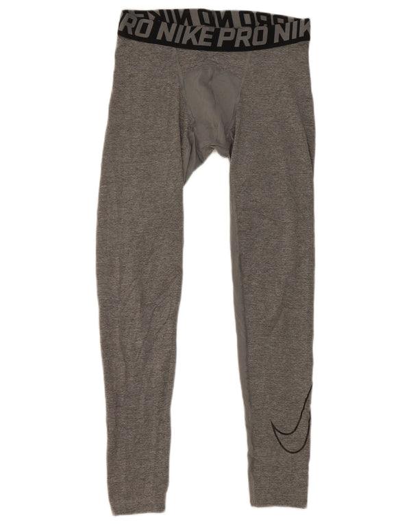 Γραφικά κολάν Nike Boys Dri Fit 12-13 ετών Μεγάλο γκρι χρώμα