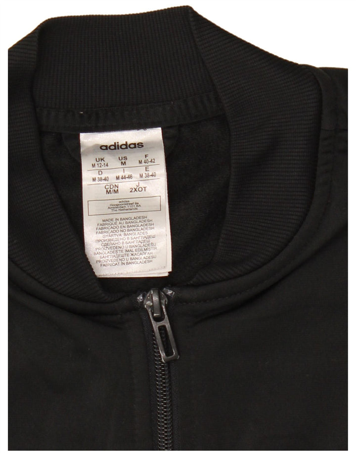 Γυναικεία αθλητική φόρμα Adidas Top Jacket UK 12/14 Medium Black Polyester