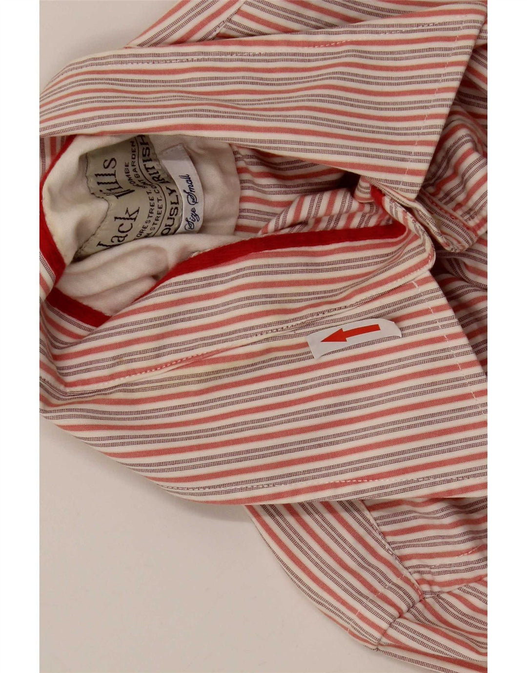 Jack Wills Ανδρικό πουκάμισο Βαμβακερό μικρό κόκκινο ριγέ