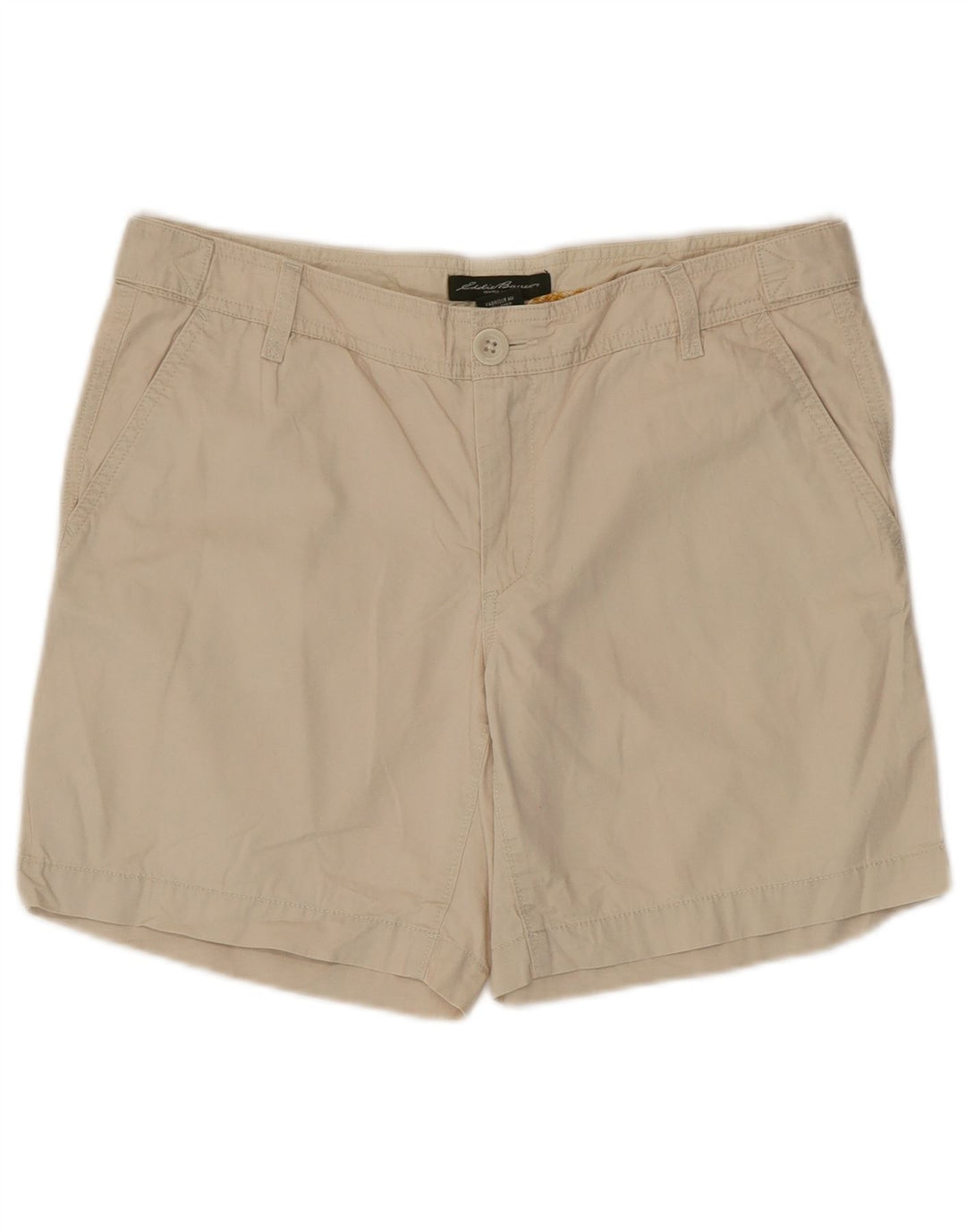 EDDIE BAUER Γυναικείο σορτς Chino US 6 μεσαίου μεγέθους W34 μπεζ βαμβακερό