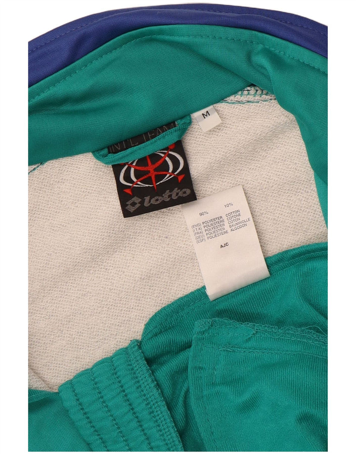 Ανδρική αθλητική φόρμα Lotto Top Jacket Μεσαίου πράσινου χρώματος πολυεστέρας